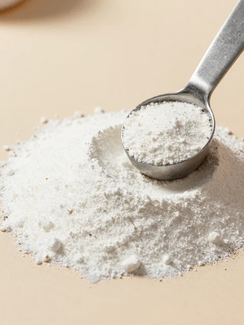 Creatine in a measuring scoop